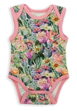 Organic Cotton Sleeveless Baby Bodysuit, Emerald