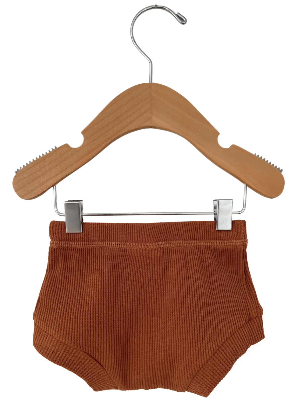 Organic Cotton Waffle Shorts, Caramel