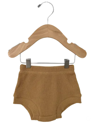 Organic Cotton Waffle Shorts, Honey