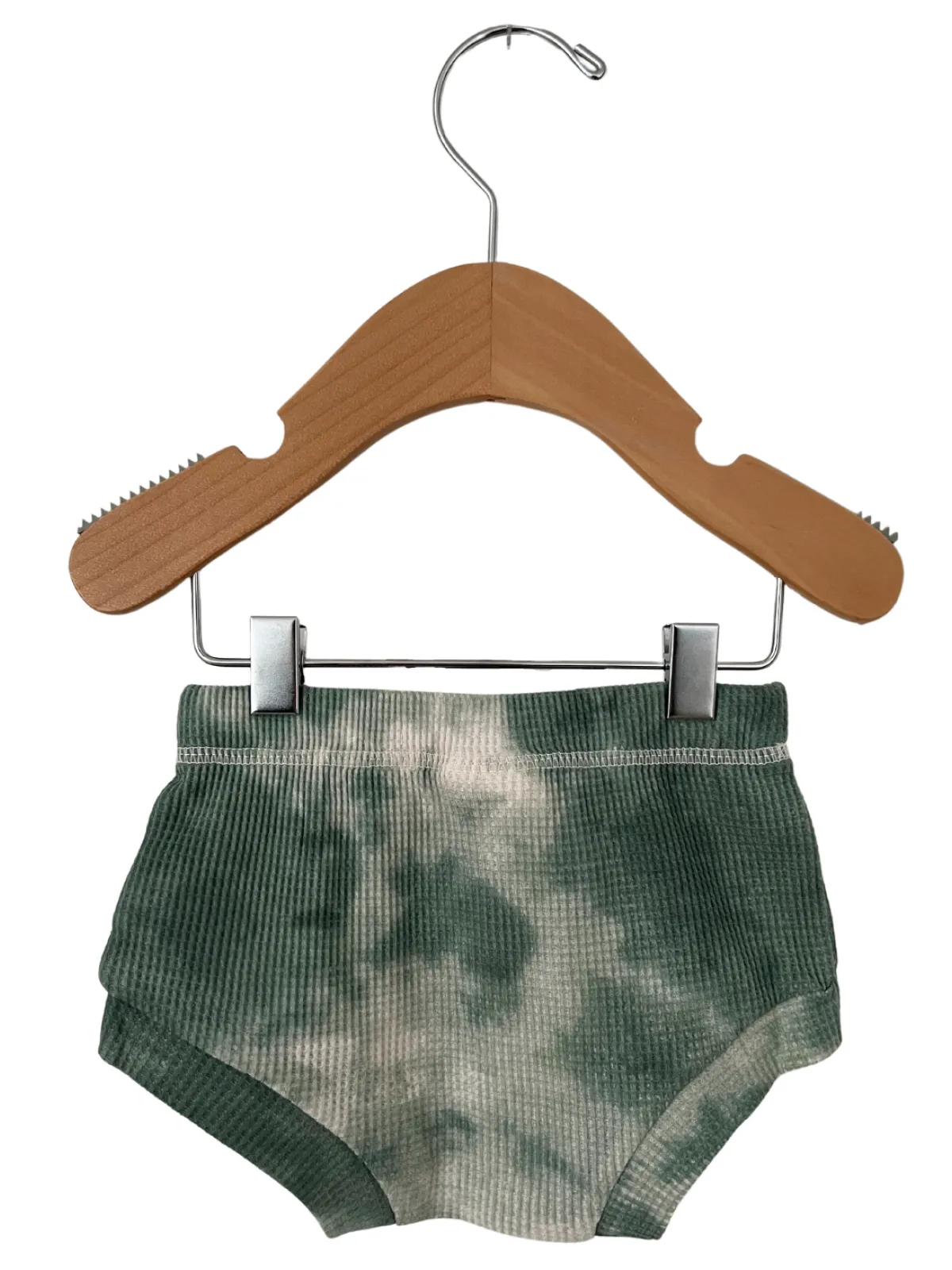 Organic Cotton Waffle Shorts, Matcha Tie Dye