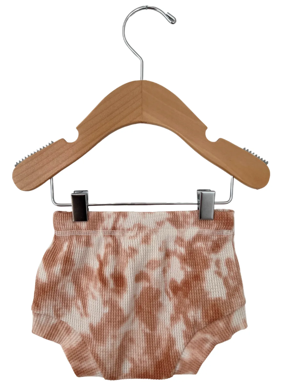 Organic Cotton Waffle Shorts, Spice Tie Dye