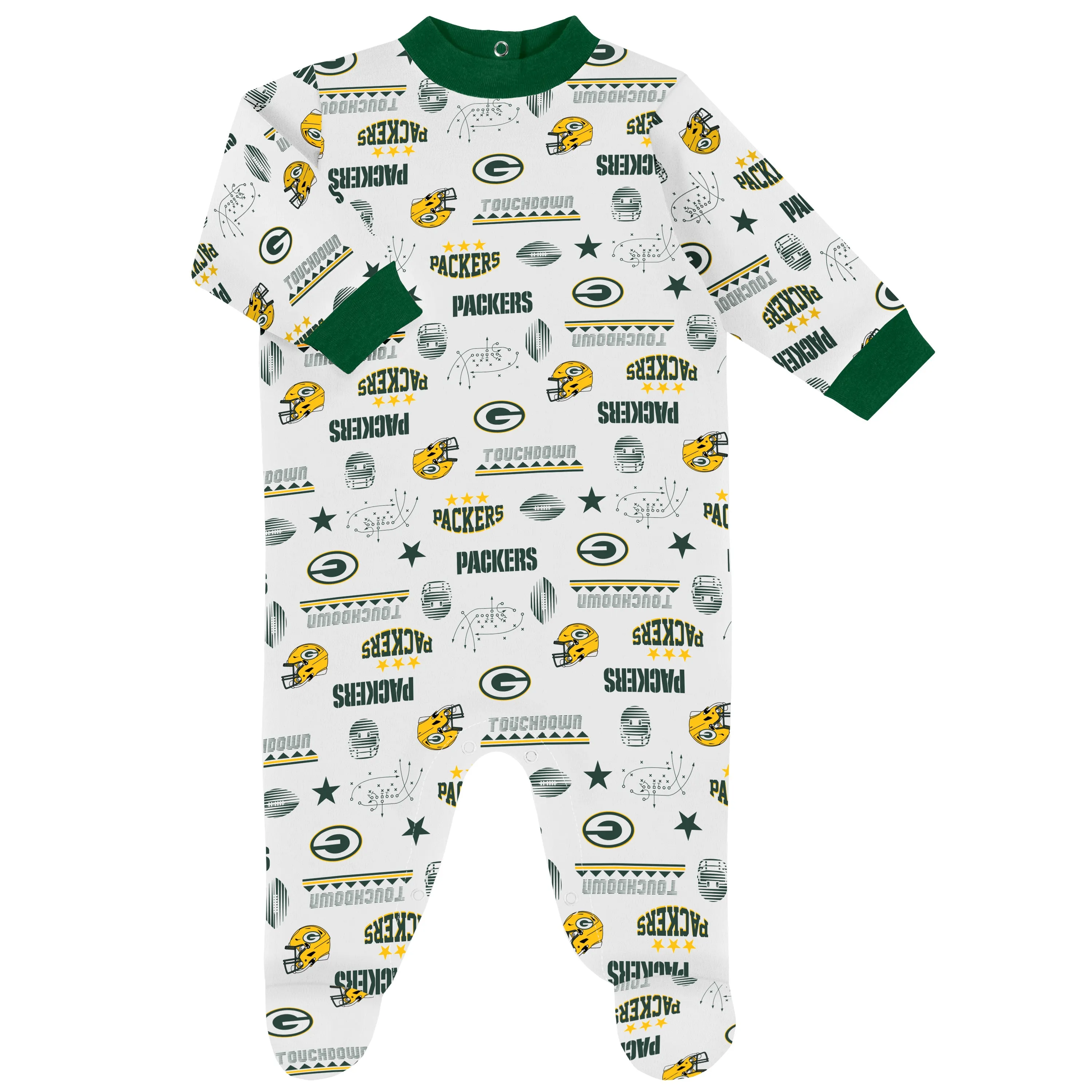Packers Baby Boys 3-Piece Bodysuit, Sleep 'N Play, and Cap Set