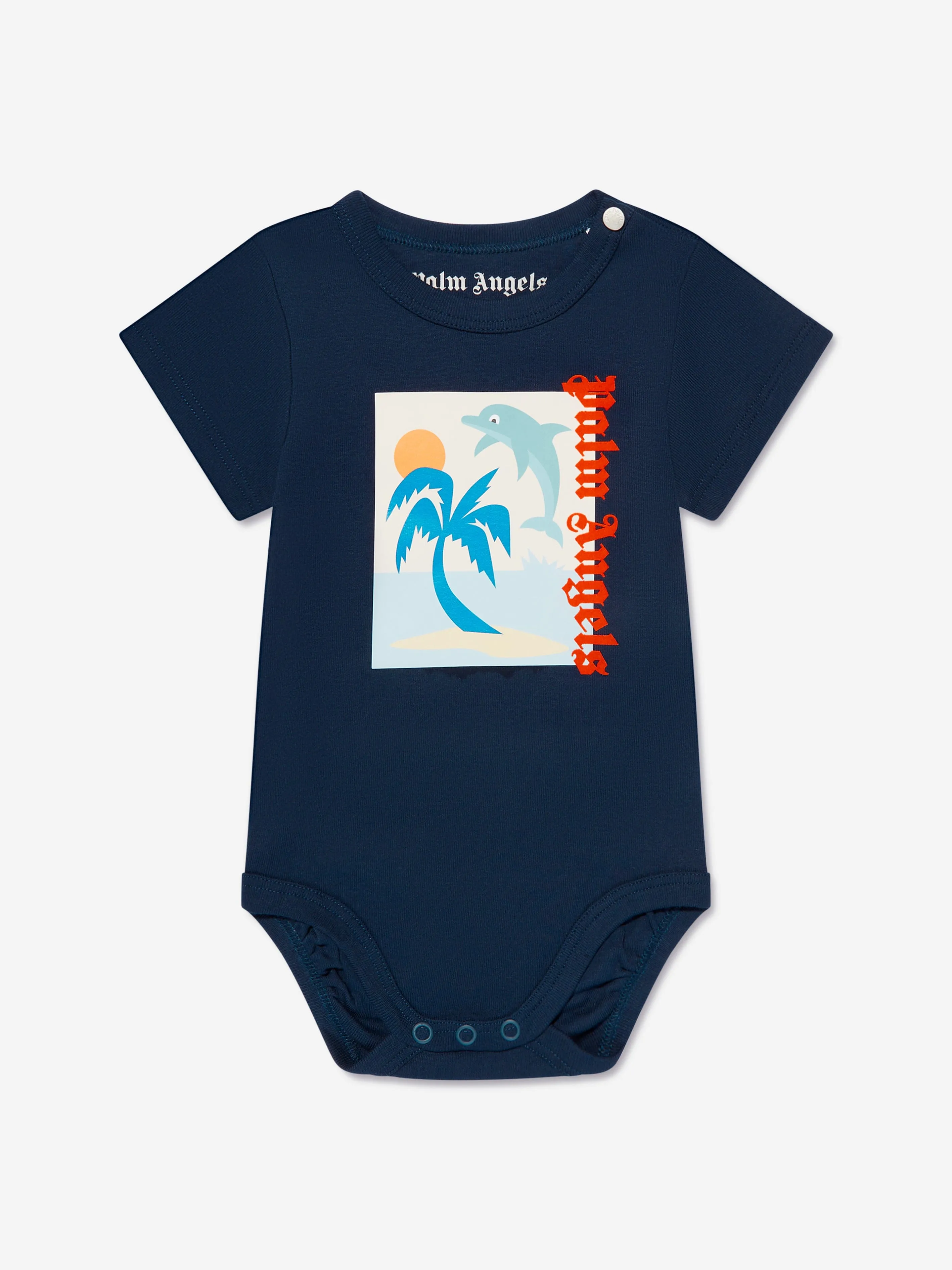 Palm Angels Baby Boys PA 3 Pack Bodysuit Set in Blue