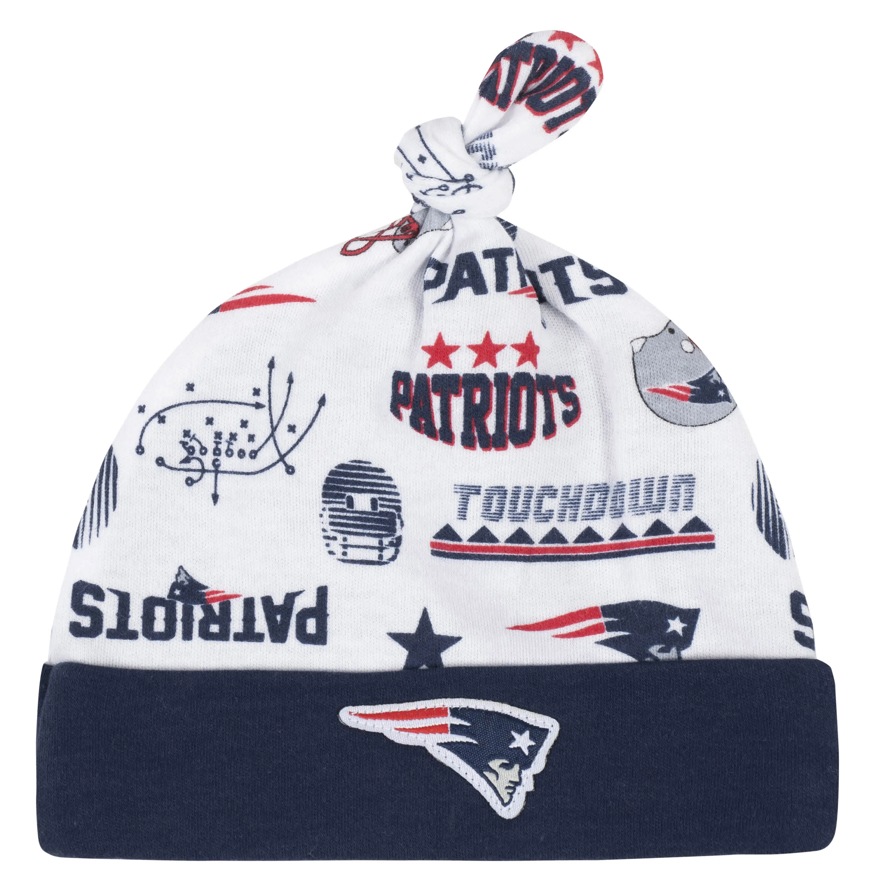 Patriots Baby Boys 3-Piece Bodysuit, Sleep 'N Play, and Cap Set