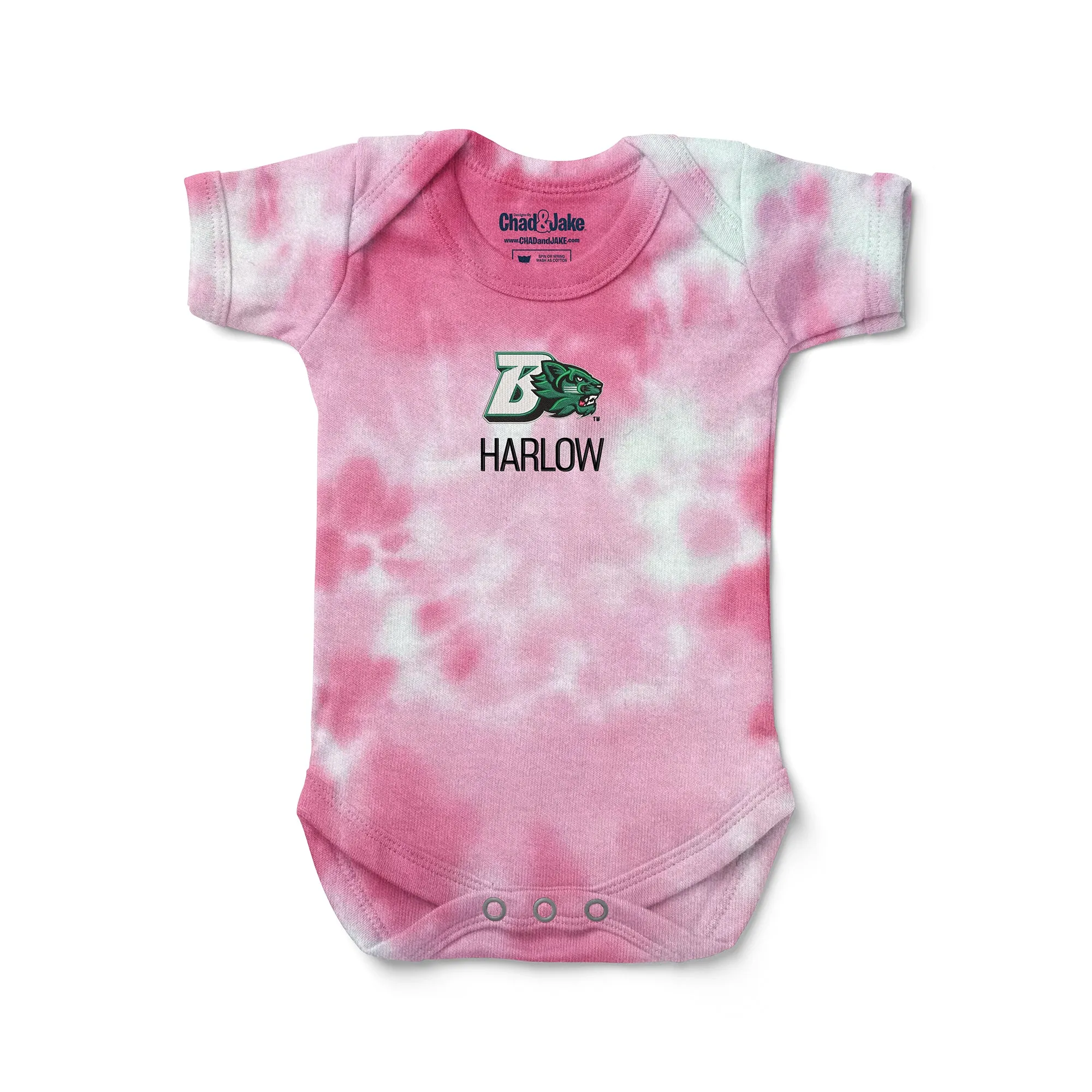 Personalized Binghamton Bearcats Tie Dye Bodysuit