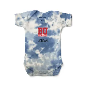 Personalized Boston University Terriers Tie Dye Bodysuit