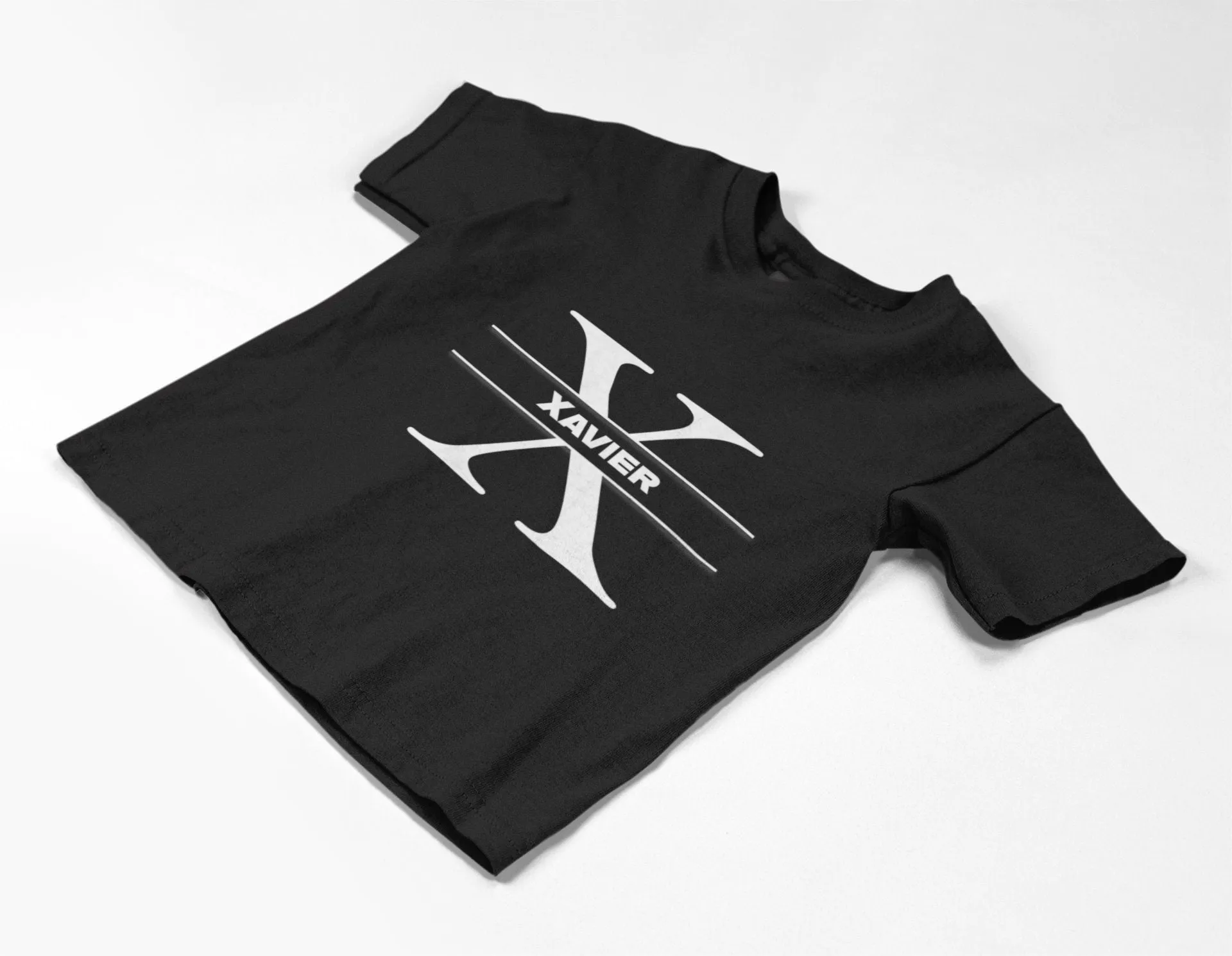 Personalized Kids Tshirt Gift For Toddler Girls with Letter X On Shirt Gift