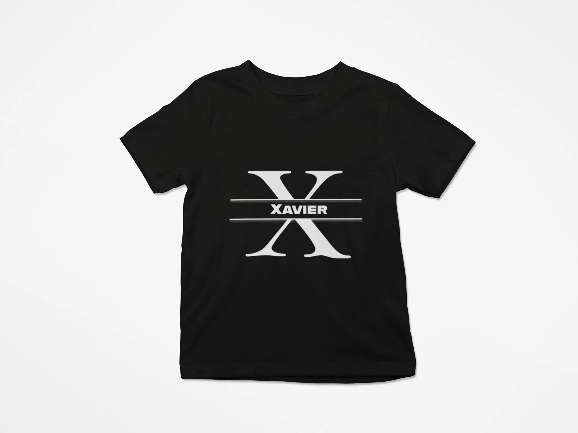 Personalized Kids Tshirt Gift For Toddler Girls with Letter X On Shirt Gift