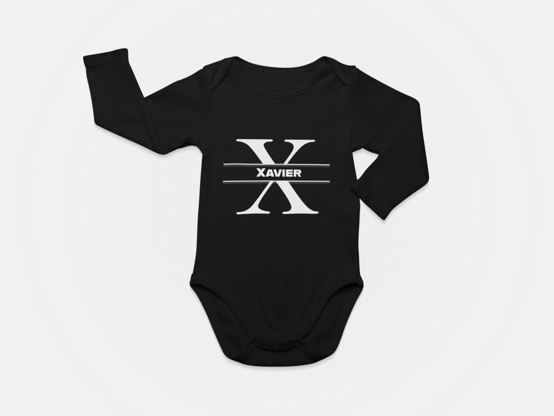 Personalized Kids Tshirt Gift For Toddler Girls with Letter X On Shirt Gift