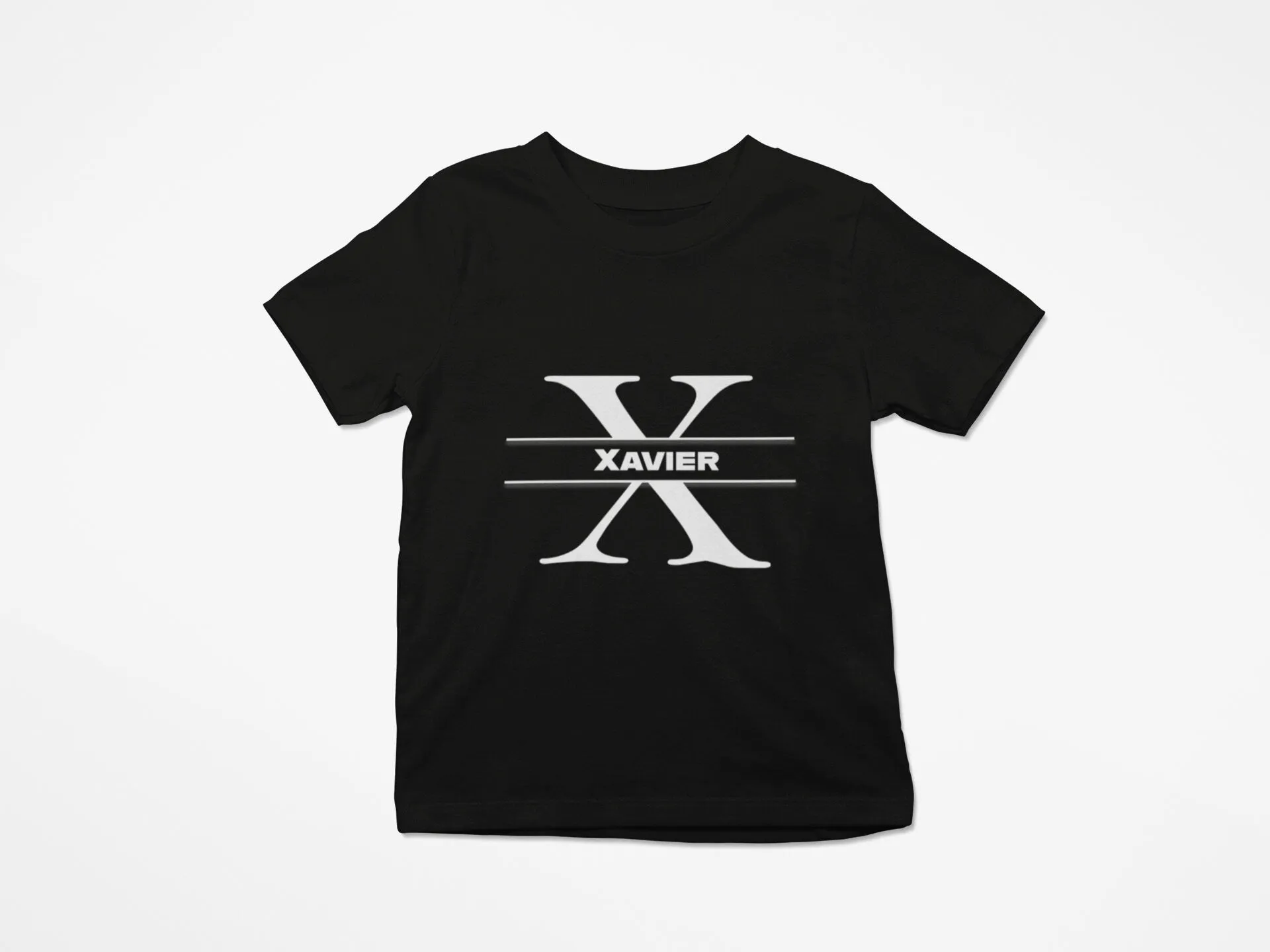 Personalized Kids Tshirt Gift For Toddler Girls with Letter X On Shirt Gift