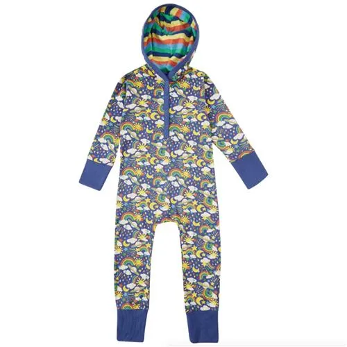 Piccalilly Hooded Playsuit (Cosmic Weather)