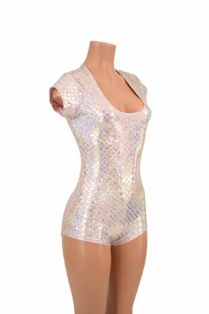 Pink & Silver Scale Romper