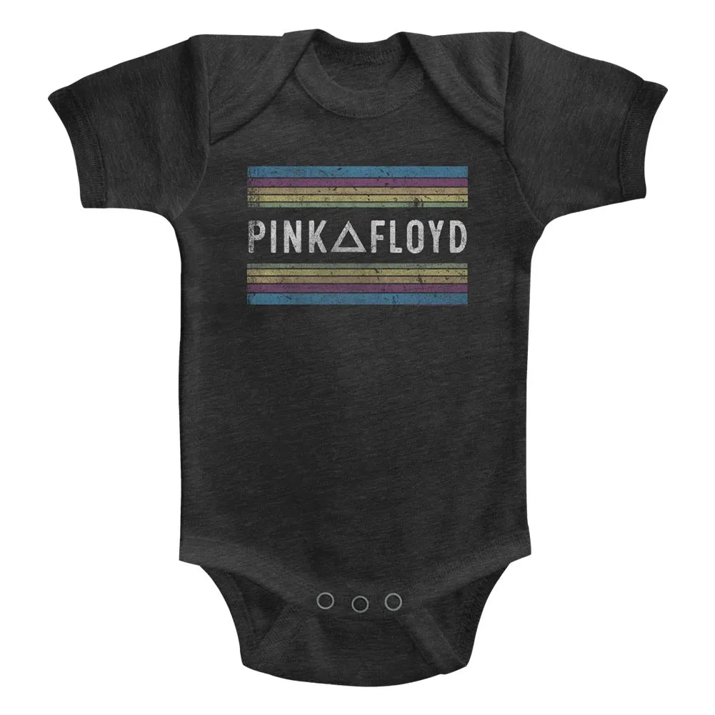 Pink Floyd Rainbows Baby Heather Bodysuit
