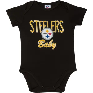 Pittsburgh Steelers Baby Boy Short Sleeve Bodysuit