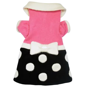 Polka Dot Bow Sweater Dress