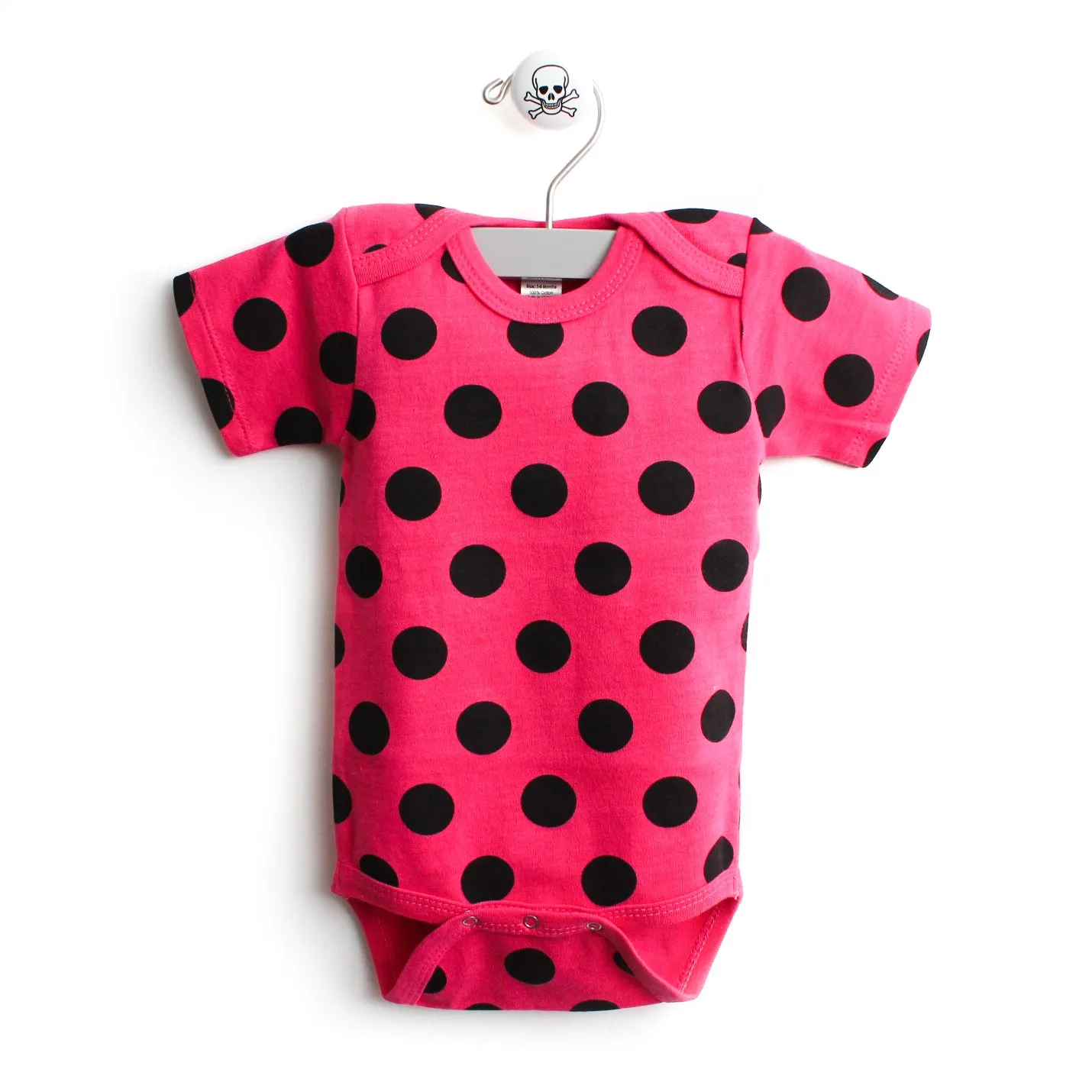 Polka Dot Pattern Short Sleeve Bodysuit