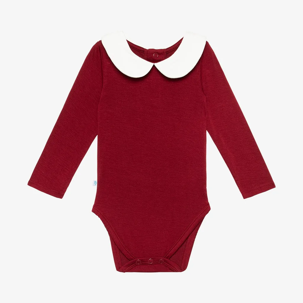 Posh Peanut Long Sleeve Peterpan Collar Bodysuit & Skirted Legging Set - Leonora
