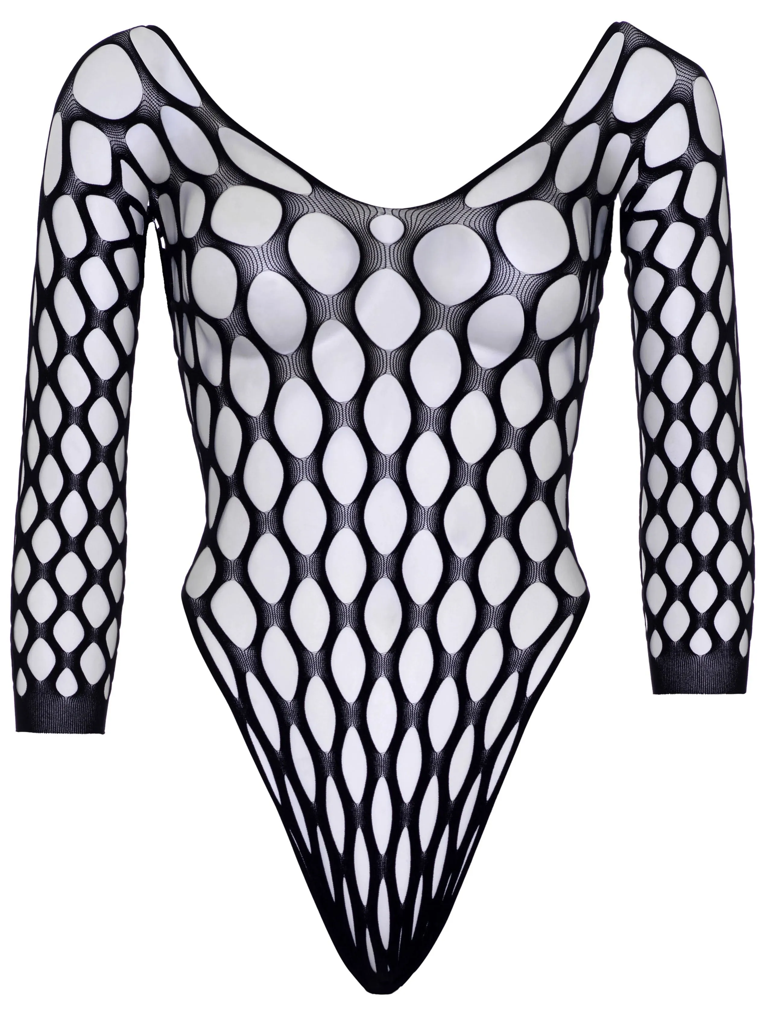 Pothole Net 3/4 Sleeve Bodysuit