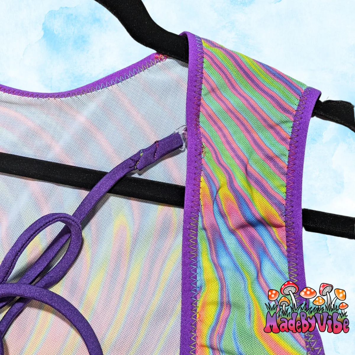 Prismatic Mesh Bodysuit - Ready to Ship