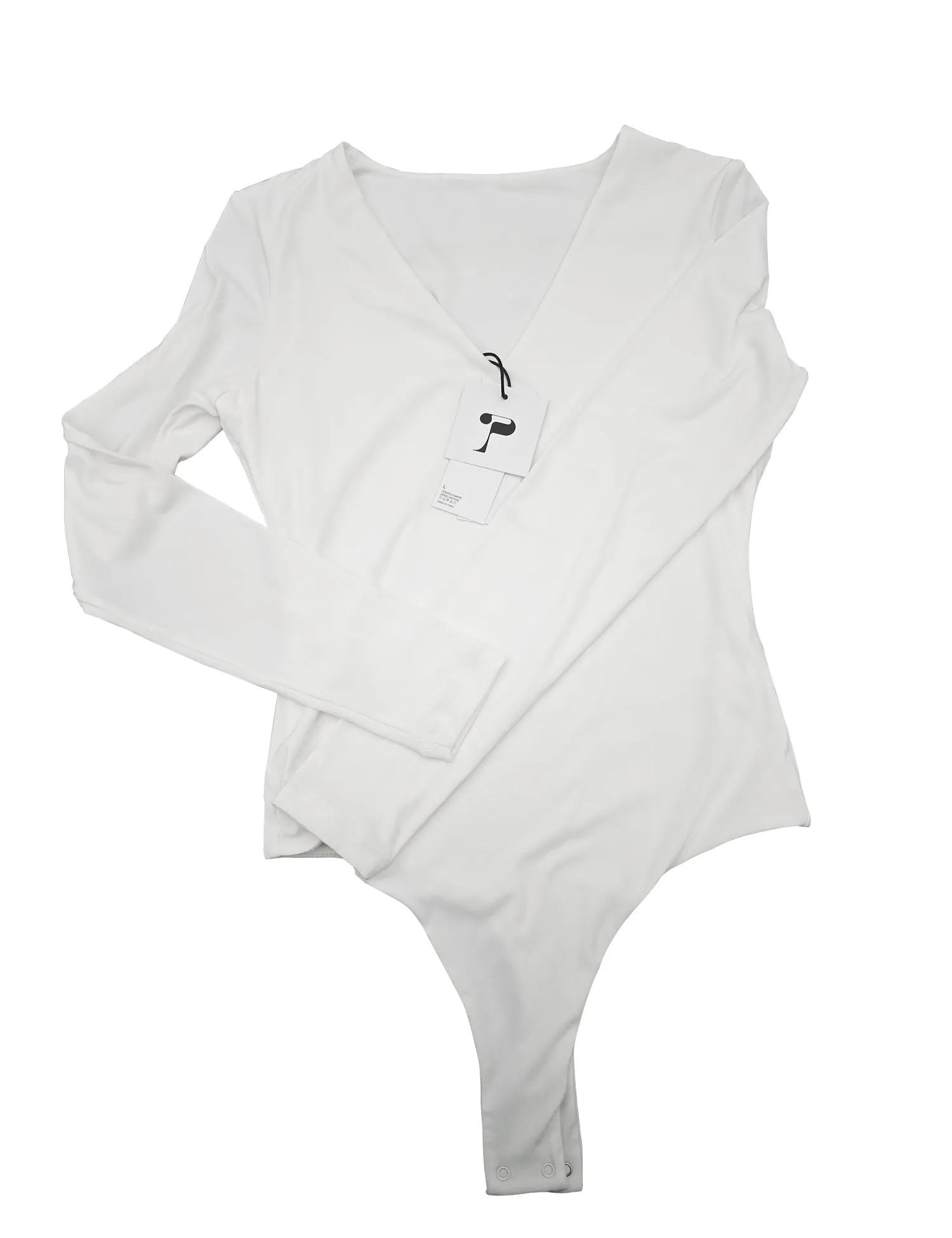 PUMIEY V-NECK Womens Bodysuit Long sleeve