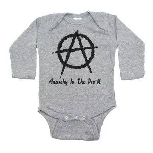 Punk Rock Anarchy In the Pre-K Long Sleeve Baby Infant Bodysuit