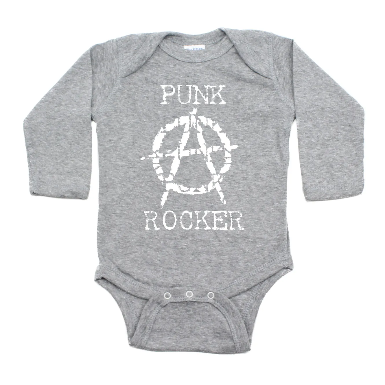 Punk Rocker Rockstar Rock N Roll Long Sleeve Baby Infant Bodysuit