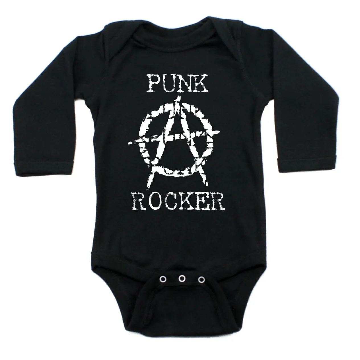 Punk Rocker Rockstar Rock N Roll Long Sleeve Baby Infant Bodysuit