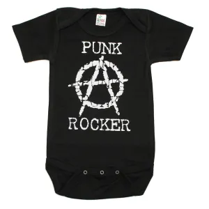 Punk Rocker Rockstar Rock N Roll Short Sleeve Baby Infant Bodysuit