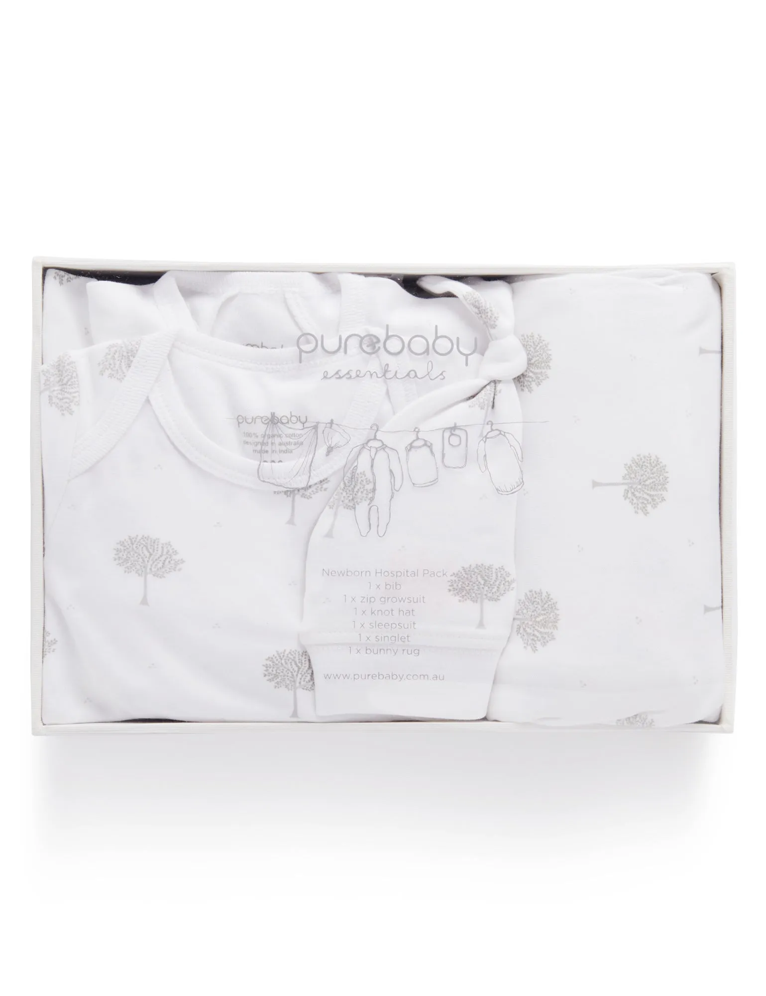 Purebaby Newborn Hospital Set