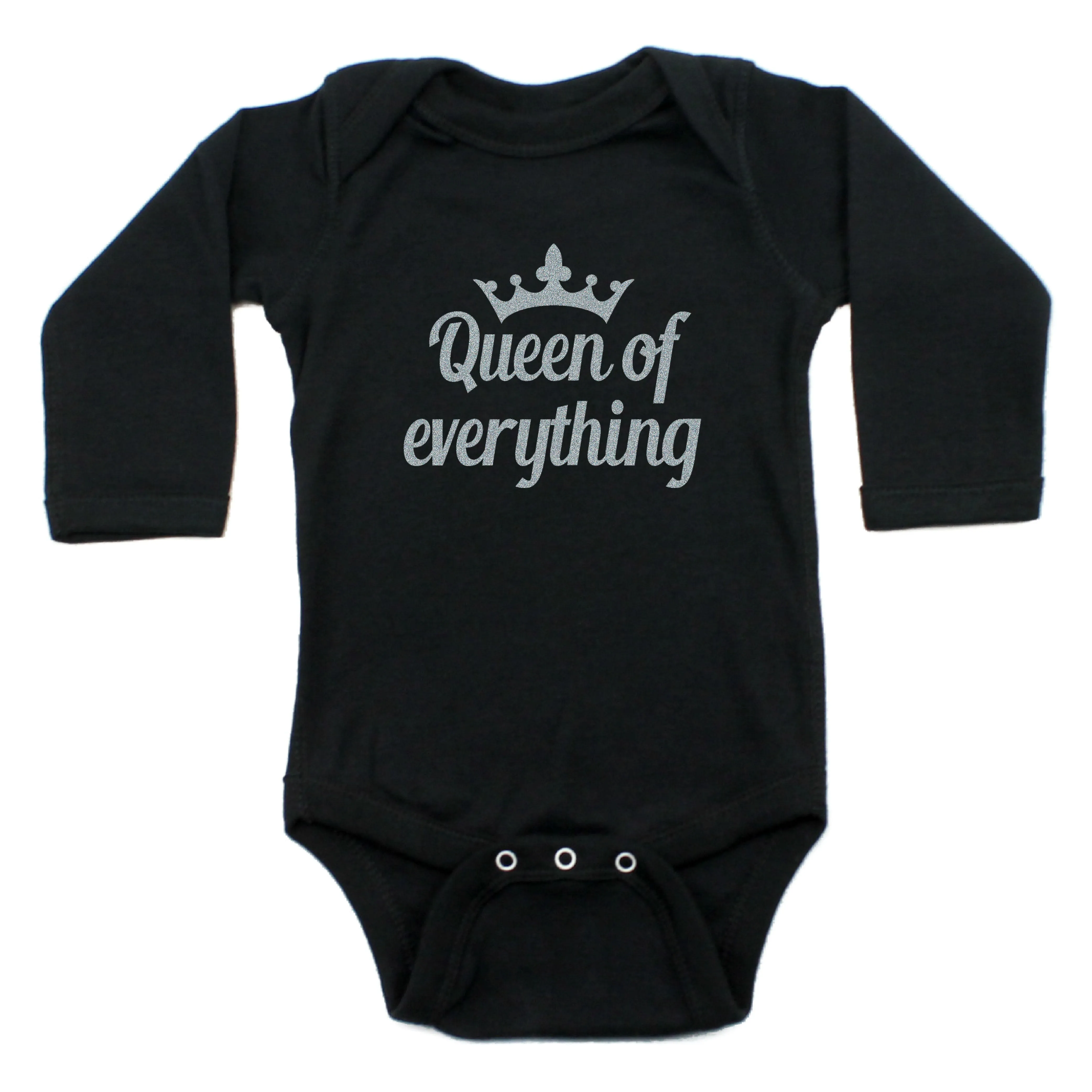 Queen of Everything Long Sleeve 100% Cotton Bodysuit