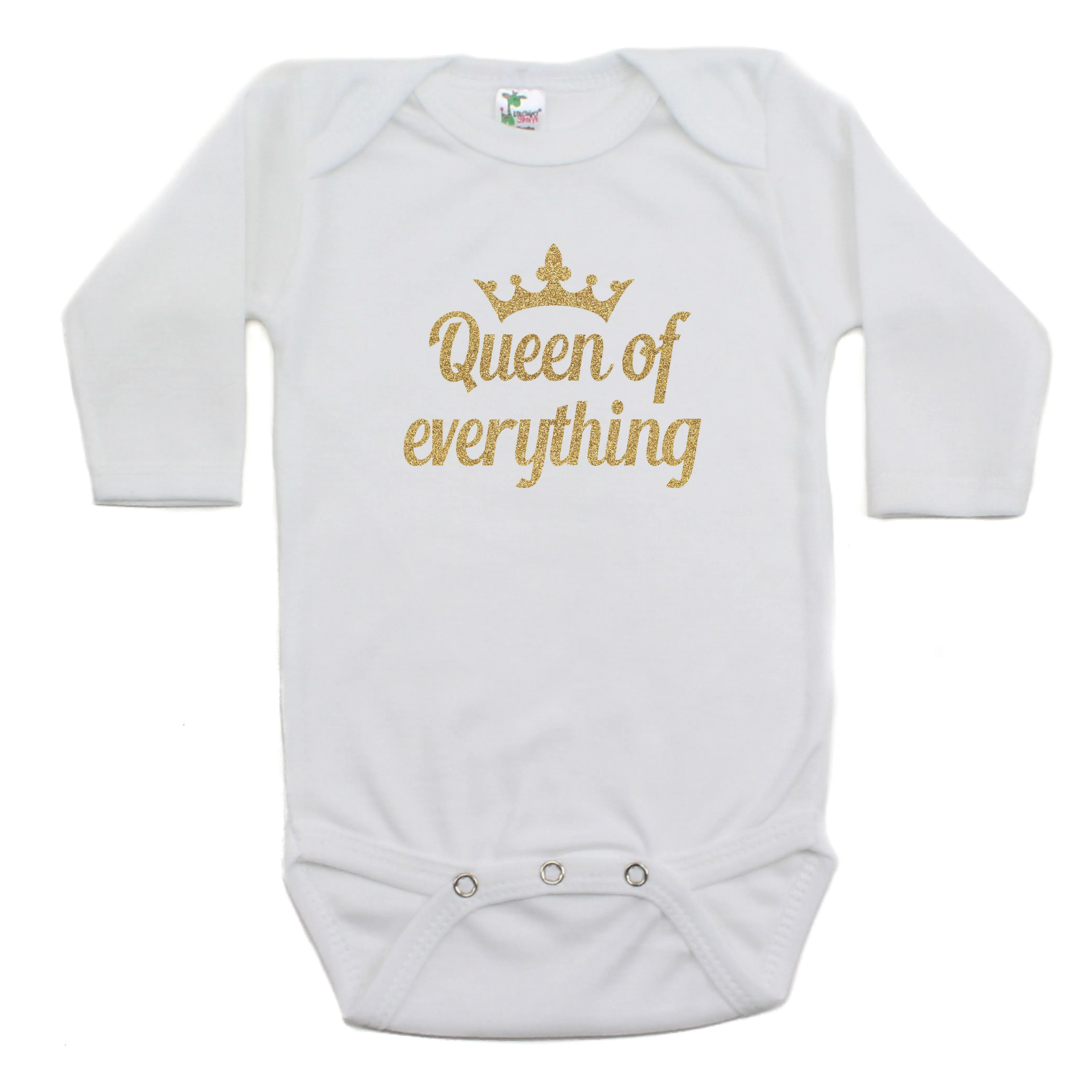 Queen of Everything Long Sleeve 100% Cotton Bodysuit