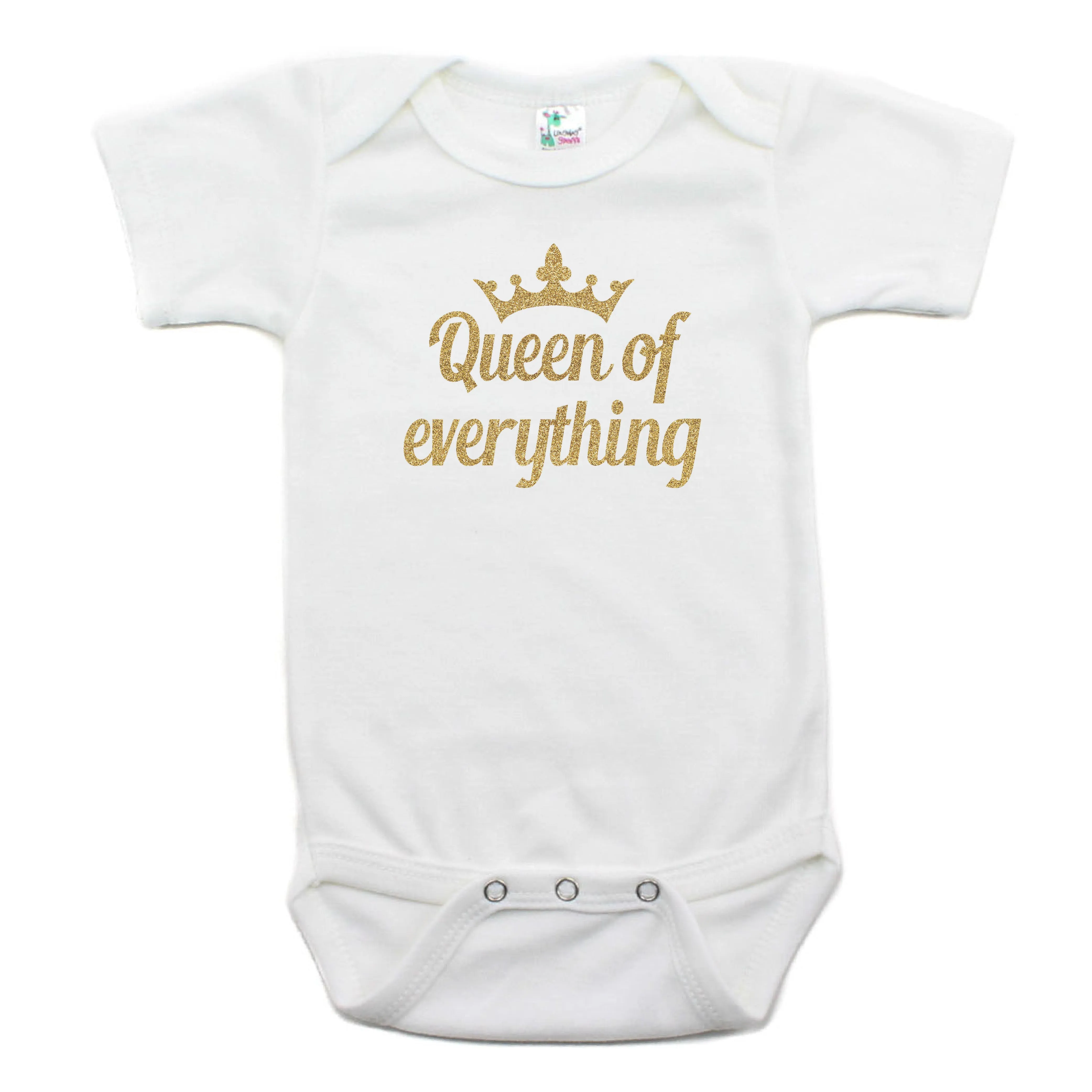Queen of Everything Short Sleeve 100% Cotton Bodysuit