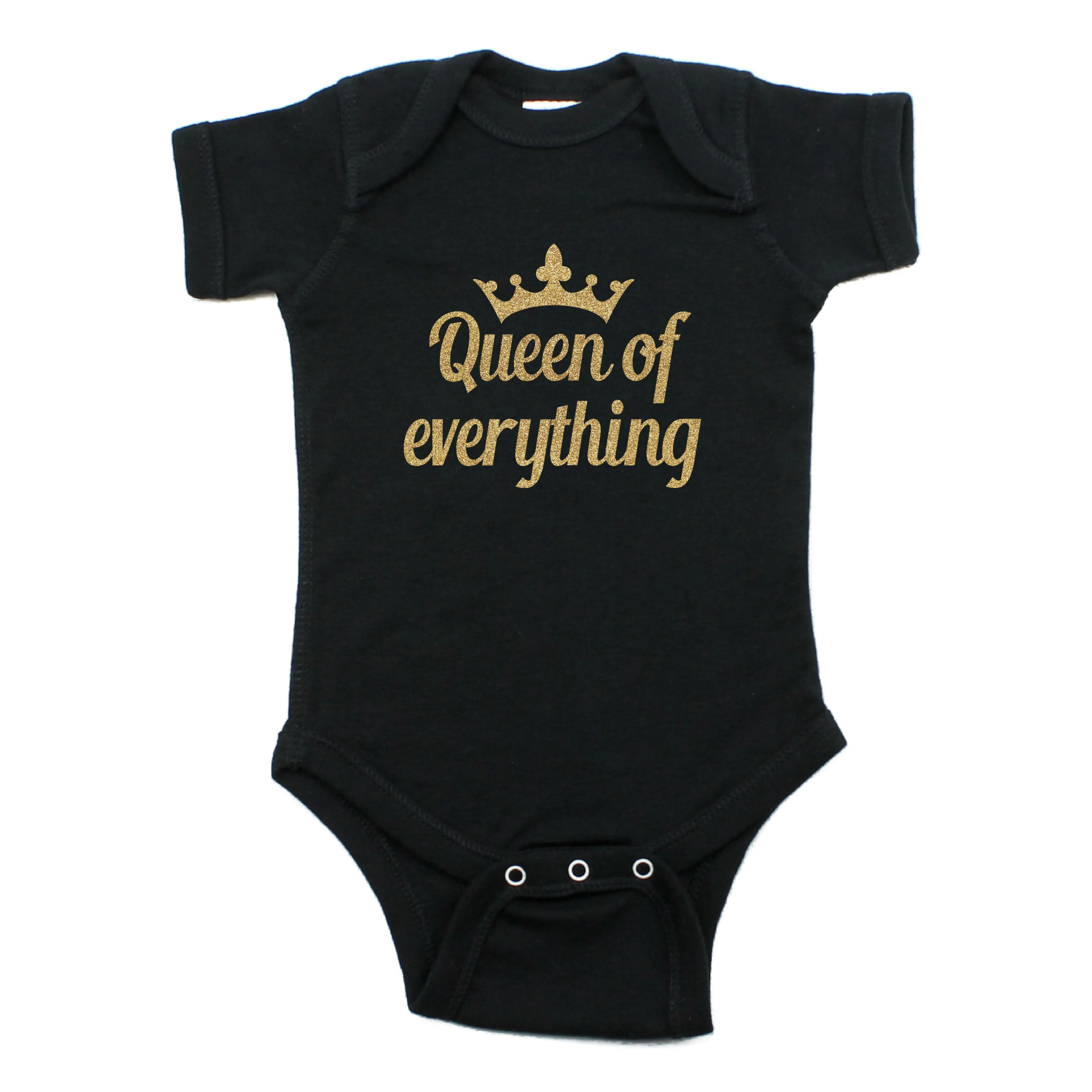 Queen of Everything Short Sleeve 100% Cotton Bodysuit