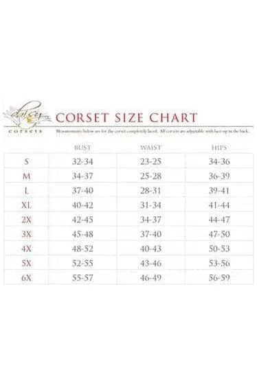 Queen Top Drawer Steel Boned Faux Leather Underbust Corset Top