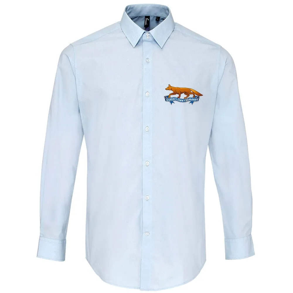Queen's Own Yeomanry Embroidered Long Sleeve Oxford Shirt