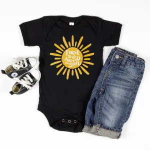 "First Trip Around the Sun" Personalized 1st Birthday Outfit T-shirt/Bodysuit