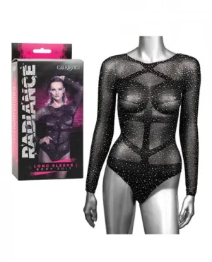 Radiance Long Sleeve Body Suit - Black - One Size