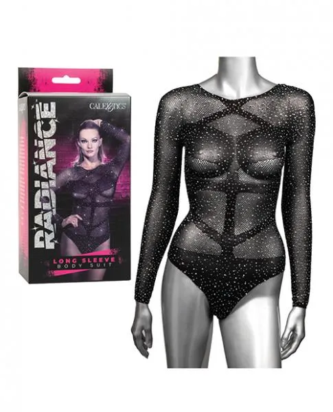 Radiance Long Sleeve Body Suit - Black - One Size