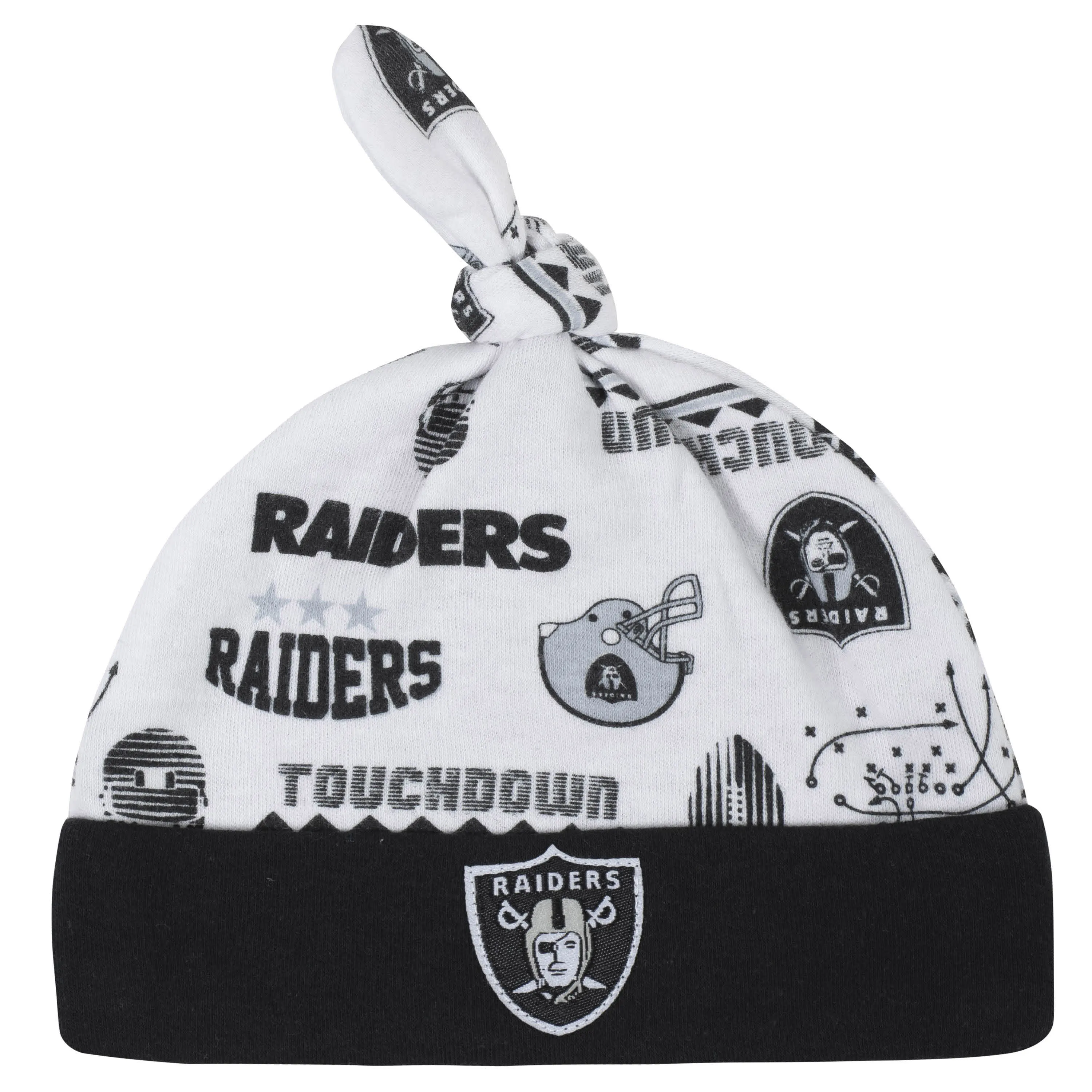 Raiders Baby Boys 3-Piece Bodysuit, Sleep 'N Play, and Cap Set
