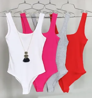 Rare Talent Ribbed Bodysuit - Multiple Colors
