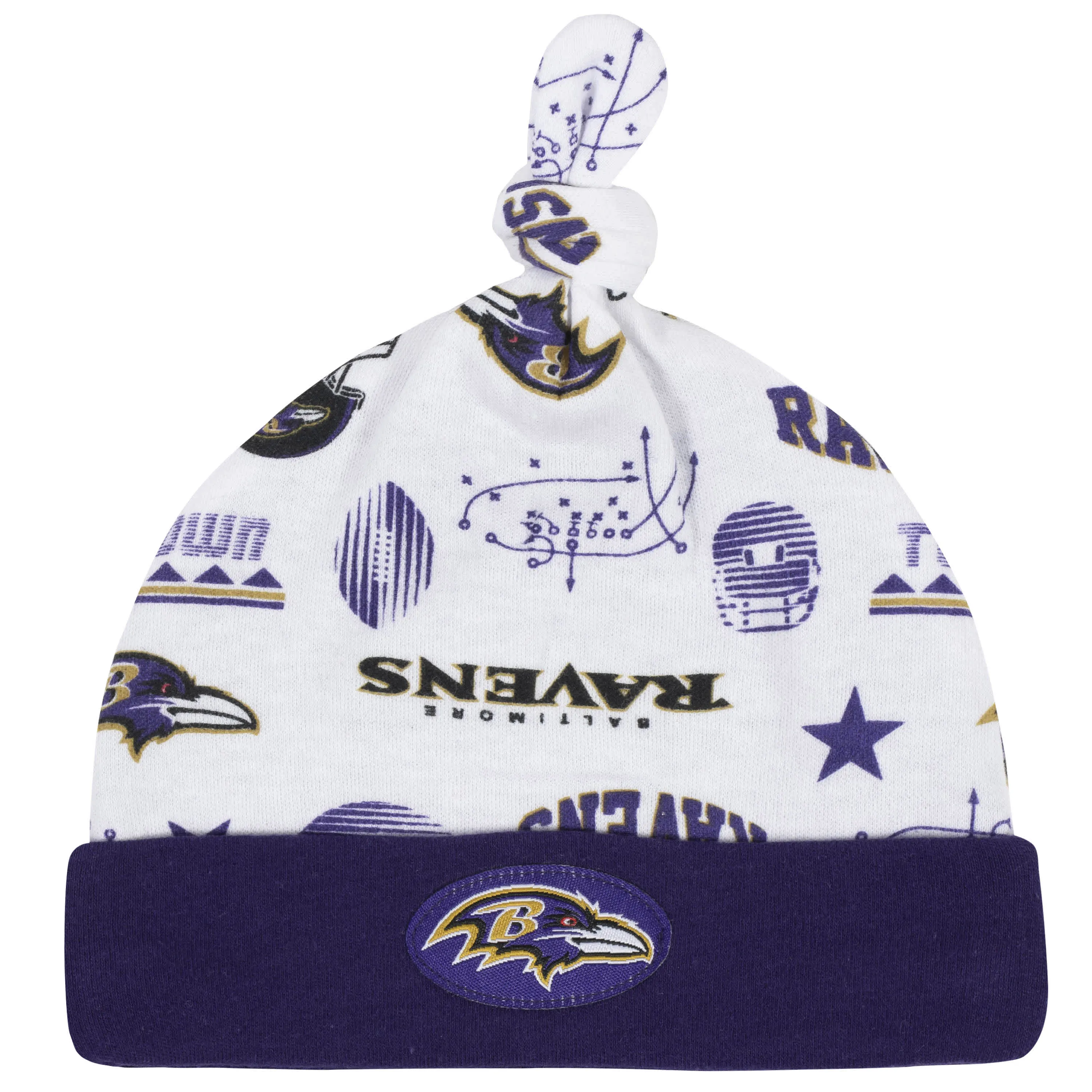 Ravens Baby Boys 3-Piece Bodysuit, Sleep 'N Play, and Cap Set