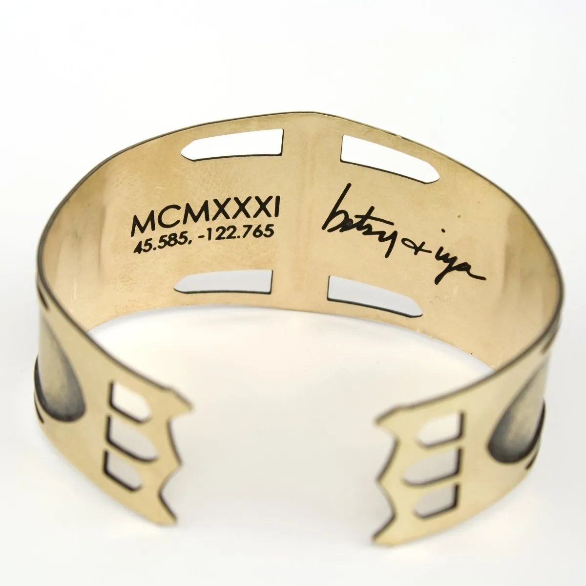 Recast St. Johns Bridge cuff bracelet