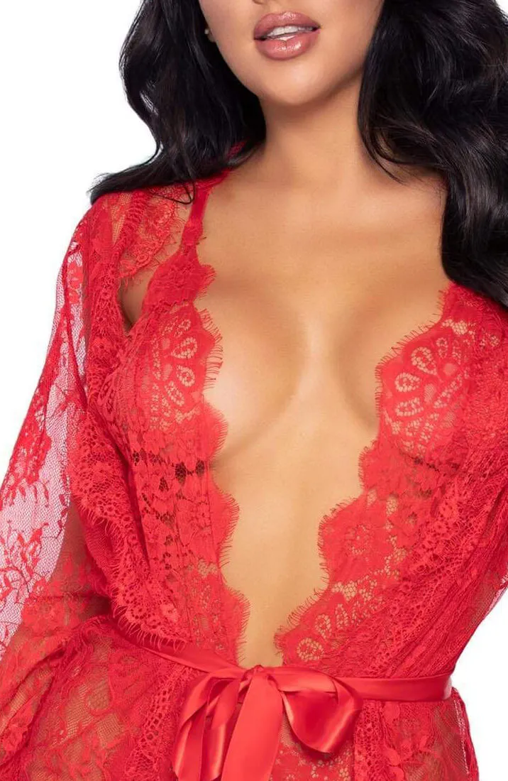 Red bodysuit & robe - Bedtime Stories