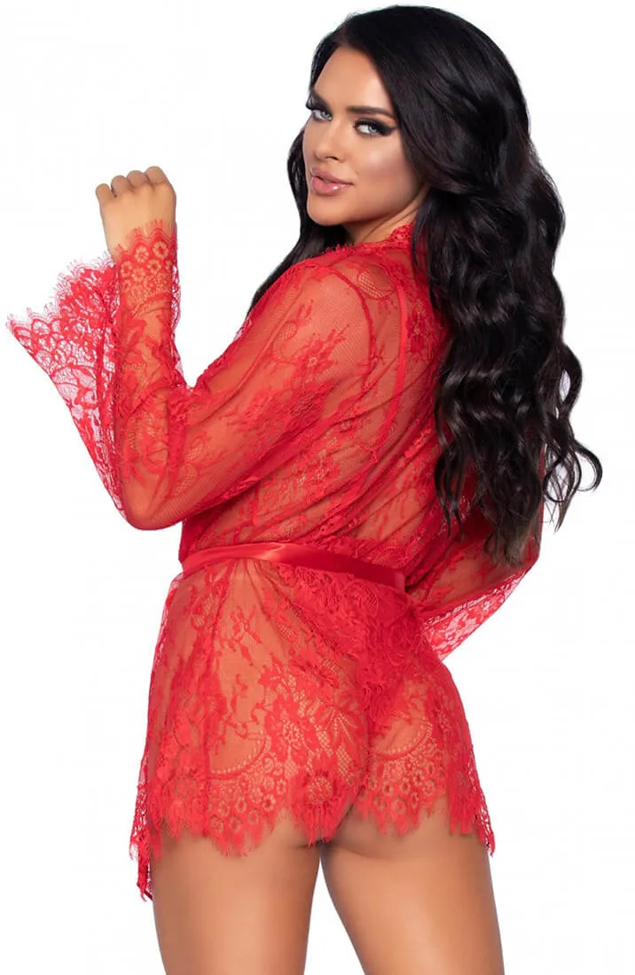 Red bodysuit & robe - Bedtime Stories