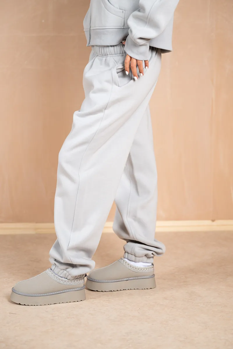 Relaxed Cuff Joggers - Grey