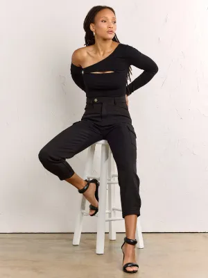 Rib Off-The-Shoulder Bodysuit