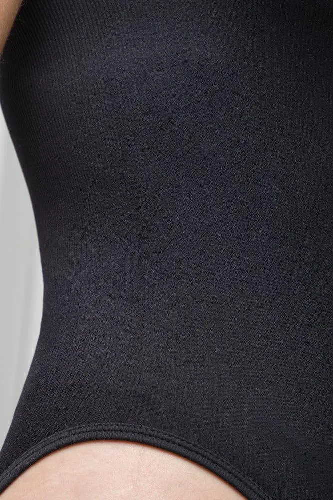 Rib Seamless Bodysuit Black