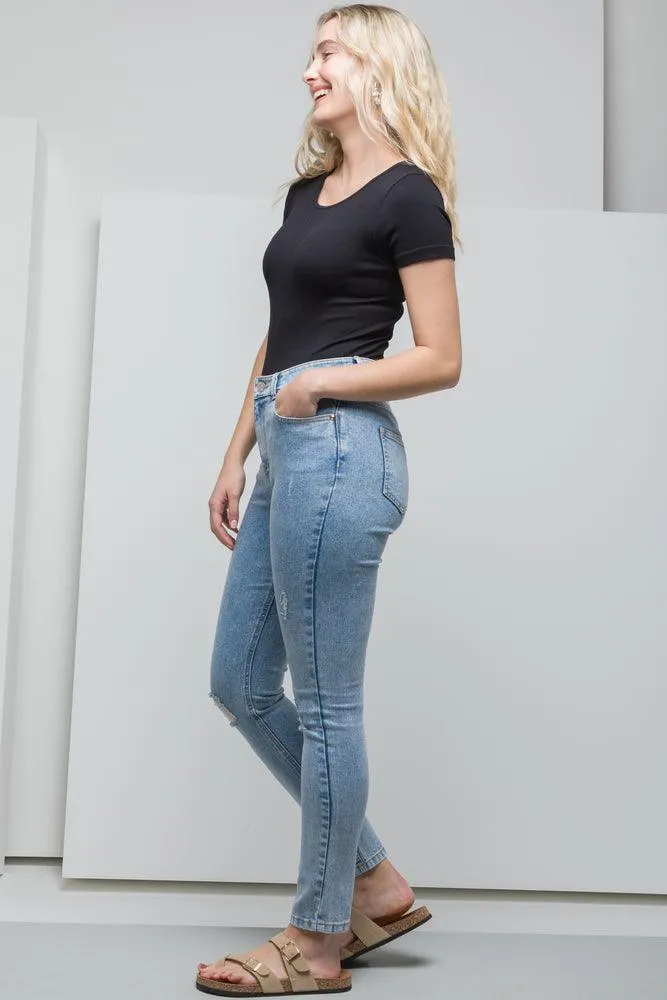 Rib Seamless Bodysuit Black