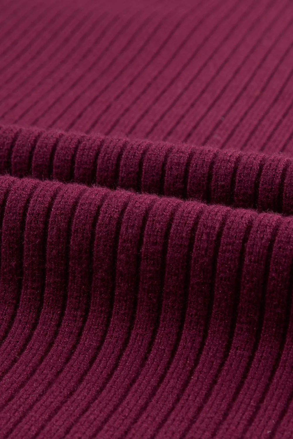 Ribbed Knit Short Sleeve Sweater Dress