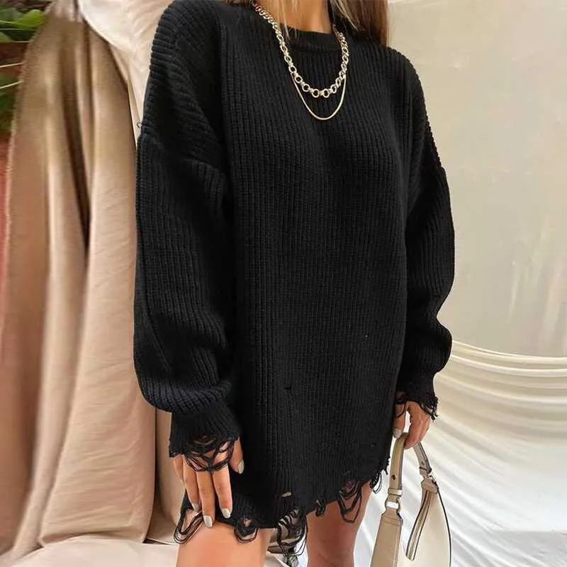 Ripped Oversize Sweater